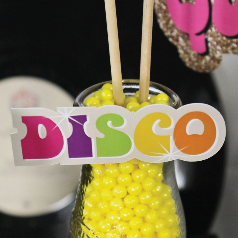 Big Dot of Happiness 70's Disco - DIY Shaped 1970's Disco Fever Party Cut-Outs - 24 Count, 3 of 6