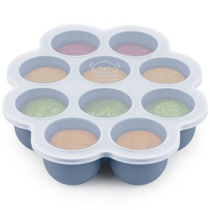Prep Silicone Baby Food Freezer Tray with Clip-on Lid, 2oz x 10 Silicone Freezer Molds, BPA-Free Baby Food Storage - 1 of 4
