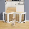 Freestanding Dog Gates,Foldable Dog Fence Indoor Puppy Gate for Stairs,Doorways,Stop Over Fence - 3 of 4
