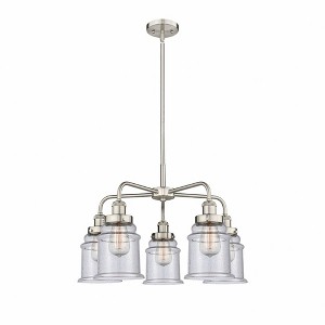 Canton - 5 Light Stem Hung Chandelier In Industrial Style-16.25 Inches Tall and 24 Inches Wide - 1 of 1