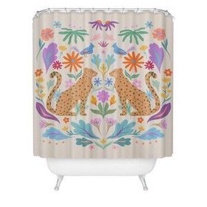 Sun Lee Art All About Balance Shower Curtain Blue - Deny Designs - 1 of 2
