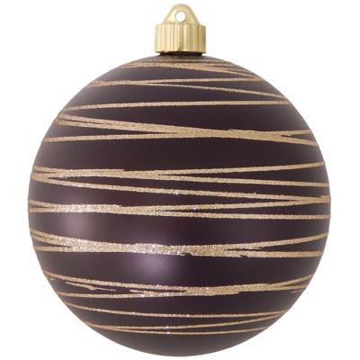 Christmas by Krebs 2ct Cowboy Brown Tangles Shatterproof Matte Christmas Ball Ornaments 6" (150mm)