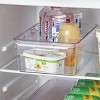 LunaLulinlk (3 pack) Large Fridge Bin, 12x8x4 inches, Clear Plastic，KItchen Storage - 3 of 4