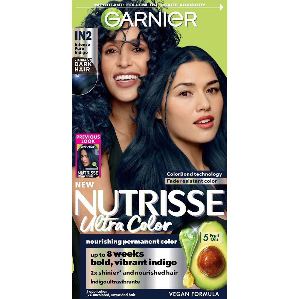 Photos - Hair Dye Garnier Nutrisse Ultra Color Nourishing Permanent Hair Color Crème - IN2 B 