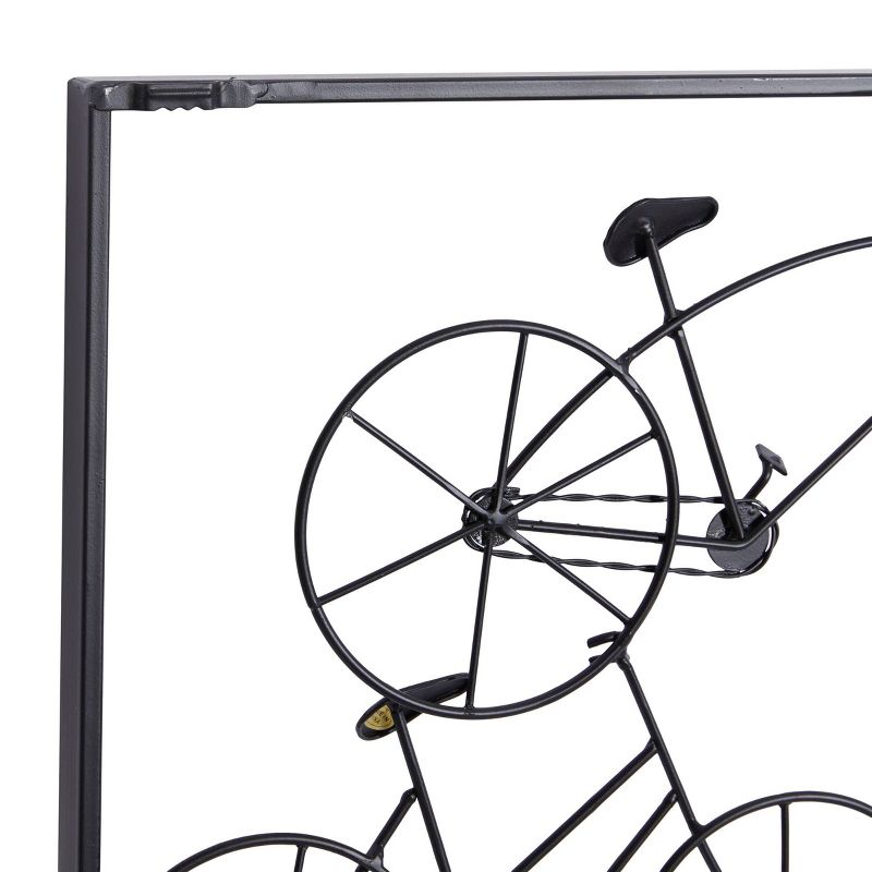 Metal Bike Stacked Wall Decor with Black Frame - Olivia &#38; May, 5 of 7