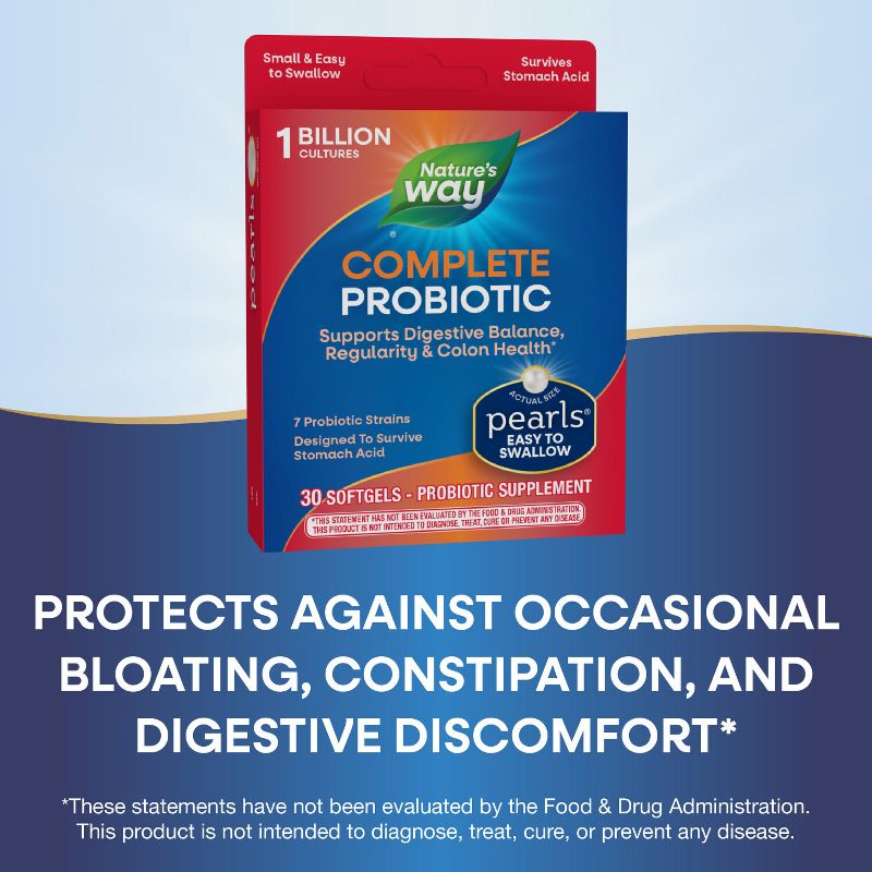 Nature&#39;s Way Complete Probiotic Pearls Softgels - 30ct, 6 of 10
