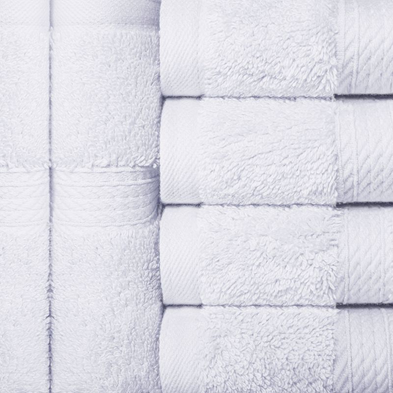 Premium Cotton 800 GSM Heavyweight Plush Luxury 6 Piece Face Towel/ Washcloth Set by Blue Nile Mills, 6 of 10