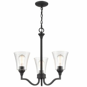 Millennium Lighting Caily 3 - Light Chandelier in  Matte Black - 1 of 2