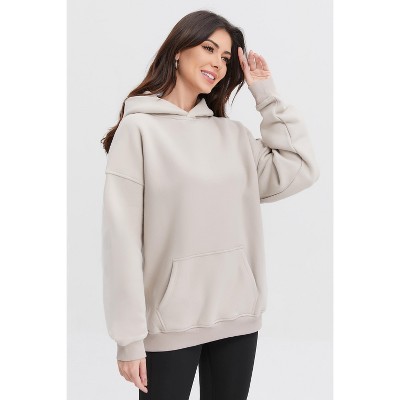 Spruce Fashion Womens Hoodies Oversized Pullover Fall Sweatshirts Winter Fleece Comfy Cotton Long Sleeve