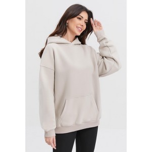 Magnlens Womens Hoodies Oversized Pullover Trendy Fall Sweatshirts Winter Fleece Comfy Cotton Long Sleeve - 1 of 4