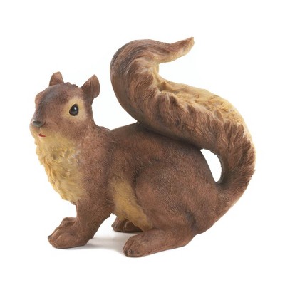 3.25" Polyresin Curious Squirrel Garden Statue Brown - Zingz & Thingz