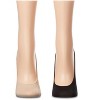 Memoi Women's 6 Pair Pack Barely There Micro Liner No-Show Socks - 2 of 4