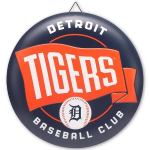 MLB Detroit Tigers Metal Button Wall Art - 1 of 4