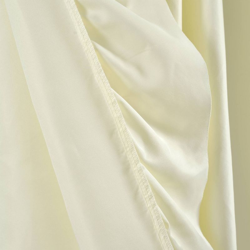 2pk 54&#34;x63&#34; Light Filtering Reyna Curtain Panels Ivory - Lush D&#233;cor, 6 of 8