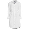 Lands' End Women's Linen Long Sleeve Button Front Shirt Dress - image 3 of 3