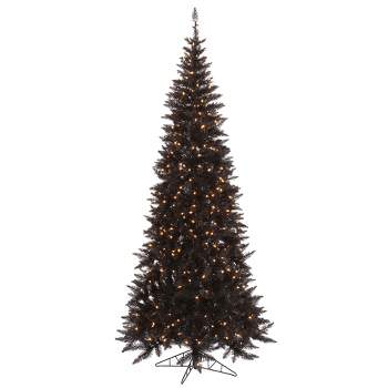 Vickerman Black Fir Slim Artificial Christmas Tree