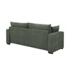 JUJABU 79” Modern Corduroy Loveseat Sofa with Soft Ribbed Fabric - 3 of 4