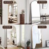 Beautyolove Full Length Mirror 71" x 30" Arched Floor Mirror Wall Hanging Mounted Mirrors Full Body Mirrors with Stand - 4 of 4