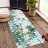 Washable Rug Modern Abstract Non Slip Rug Foldable Stain Resistant Low Pile Watercolor Design Indoor Carpet for Bedroom Living Room Nursery - 2 of 4