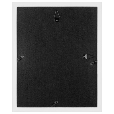 White Wood Matted Wall Picture Frame Kit, 7 Pieces