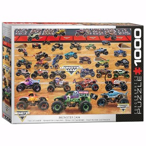 Eurographics Monster Jam Truck Lineup 1000-Piece Puzzle, 26.6"x19.25", Adult - 1 of 4