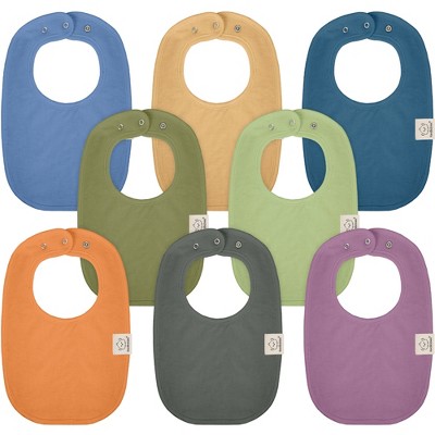 Keababies 8pk Organic Baby Bibs For Boy, Baby Drool Bib For Baby Boys ...