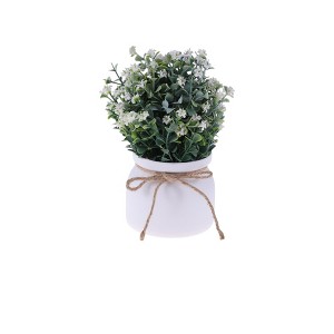 Unique Bargains Artificial Plants Floral Plastic 3.94"x3.94"x7.09" 1 Pc - 1 of 4