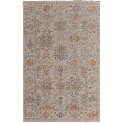 Wendover Transitional Oriental Ivory/Tan/Blue Area Rug
