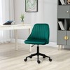NicBex Velvet Adjustable Height Swivel Scallop Shape Desk Office Chair with Wheels for Work Study Vanity,Living Room - 2 of 4