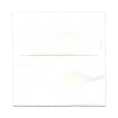 JAM Paper 5.5 x 5.5 Square Invitation Envelopes White Semi Gloss 02792259B