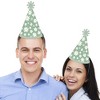 Big Dot of Happiness Sage Green Daisy Flowers - Cone Happy Birthday Party Hats for Kids and Adults - Set of 8 (Standard Size) - 2 of 4