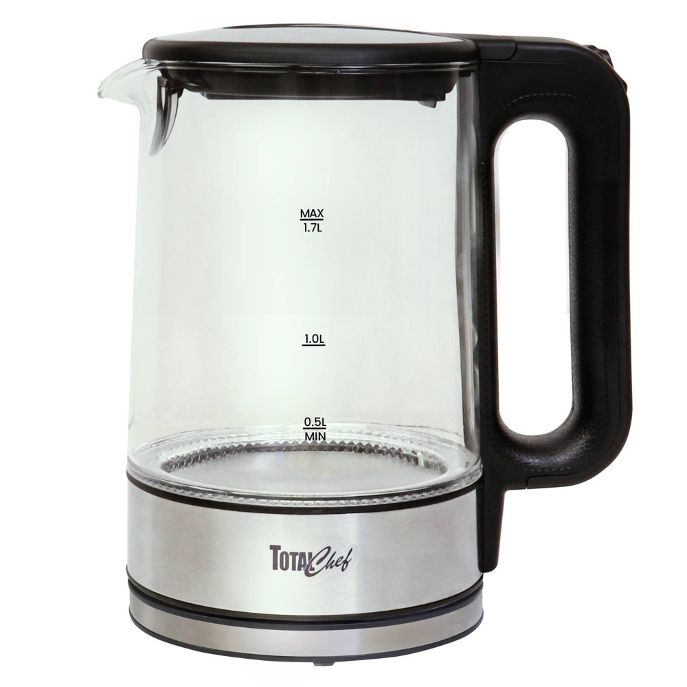 Total Chef Cordless Electric Glass Kettle LED Light 1.8 QT/1.7L