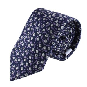 Ascentix Metallic Flowers and Leaves Necktie - 1 of 3