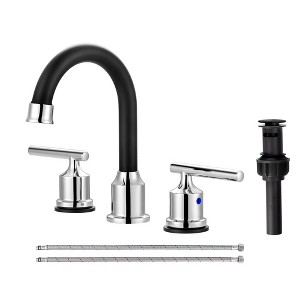 WOWOW 8 in. Widespread Double-Handle Bathroom Faucet - 1 of 4