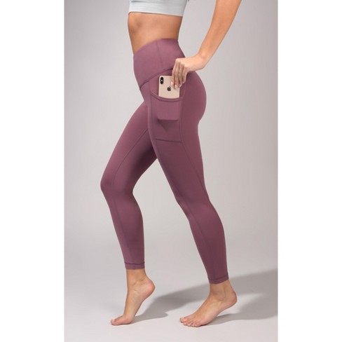 Yogalicious Nude Tech High Waist Side Pocket 7/8 Ankle Legging - Vintage  Magenta - X Small : Target