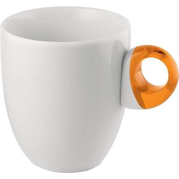 Guzzini Feeling Porcelain Mug Transparent Orange