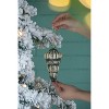 Gulches Set of 6 Elegant 5.5" Glass Tear Drop Ornaments - Decorative Hanging Accents for Christmas Trees and Holiday Celebrations - 3 of 4