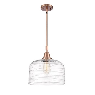 Bell - 1 Light Stem Hung Mini Pendant In Industrial Style-14.13 Inches Tall and 12 Inches Wide