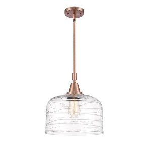 Bell - 1 Light Stem Hung Mini Pendant In Industrial Style-14.13 Inches Tall and 12 Inches Wide - 1 of 1