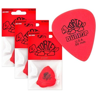 Dunlop Tortex Standard Guitar Picks .50mm 3 Dozen .50 mm Dozen