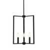 Elegant Lighting Vino 3 lights pendant in black - 3 of 4