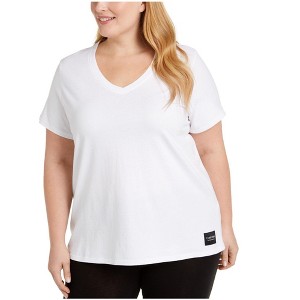 Calvin Klein Womens Logo Patch Basic T-Shirt - 1 of 1