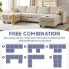 TiramisuBest 113.5" U-Shaped Modular Corduroy Sectional Sofa with Storage Ottoman, 6-Seat Convertible Chaise for Living Room,Black - 4 of 4