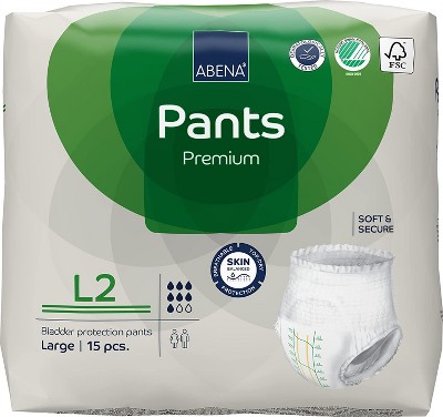 Abena Pants, Premium Protective Underwear, Level 2 Heavy Absorbency (X-Small To X-Large)