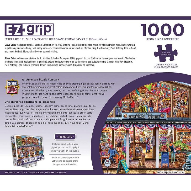 MasterPieces Inc Hometown Market 1000 Piece Large EZ Grip Jigsaw Puzzle, 2 of 4