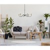 Elegant Lighting Rohan 42 inch chandelier in matte black and brass - 2 of 4