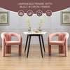 NicBex Modern Wood Accent Chairs Set of 2, Velvet Fabric Living Room Chair, Barrel Dining Chair for Living Room, Dining Room - 2 of 4
