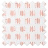 Bacati - Olivia Coral/Navy Feathers/Triangles Muslin 4 pc set of Bibs & Burp Cloths Set - 4 of 4