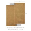 Black Country Bath Stars Tan Bath Towel Set of 2 27x54  VHC Brands - 4 of 4