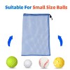 GSE 12x18" Mesh Drawstring Bag with Lock for Baseball, Softball, Tennis, Pickleball Ball, Golf Ball, Beach, Laundry - image 2 of 4